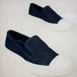 Prada Denim Slip On Sneakers Men’s
